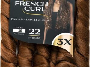 3X PS Spiral French Curl 22 Color: Orange