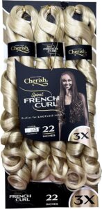 3X PS Spiral French Curl 28 Colour:2