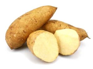 White sweet potatoes