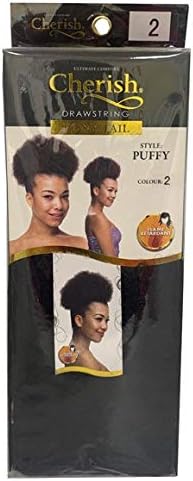 Cherish , Pony tail , Afro puff , colour 2