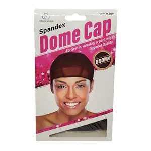 Dream world Spandex dome cap brown