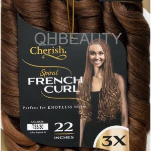 Cherish Spiral French Curl 22 inches colour:T33/350