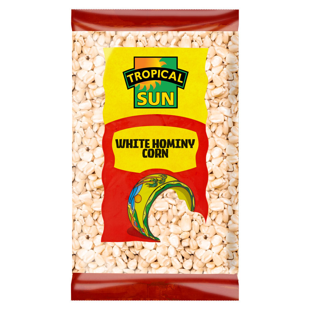 Tropical sun White Hominy corn