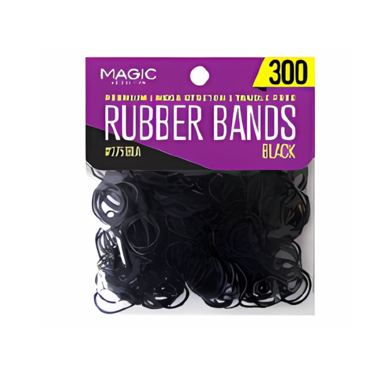 Magic Collection 275 Black Rubber Bands