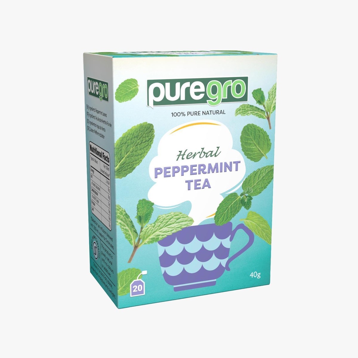 Pure Gro peppermint tea